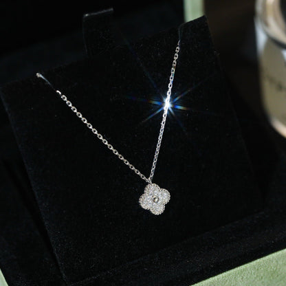 [⭐Glow]CLOVER MINI 9.5MM PENDANT DIAMOND NECKLACE
