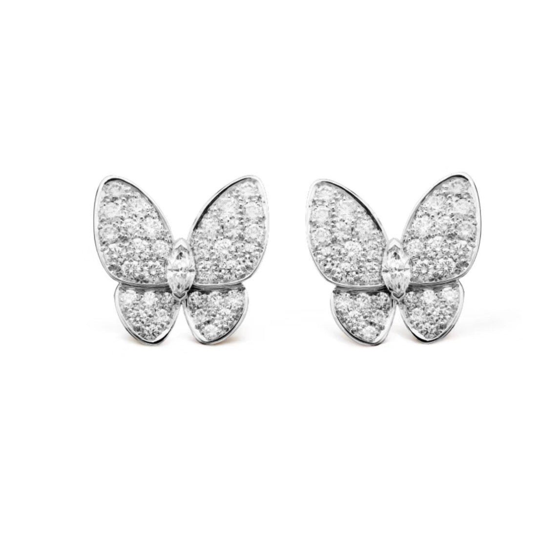 [⭐Glow]BUTTERFLY ALL DIAMOND EARRINGS