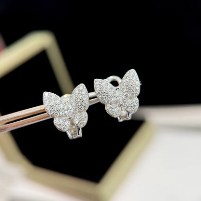 [⭐Glow]BUTTERFLY ALL DIAMOND EARRINGS