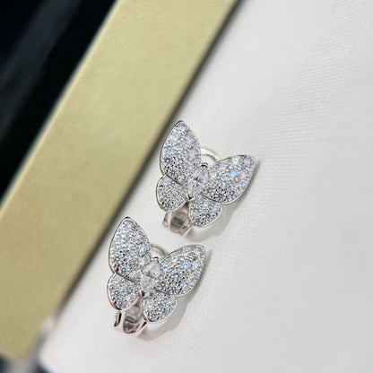 [⭐Glow]BUTTERFLY ALL DIAMOND EARRINGS