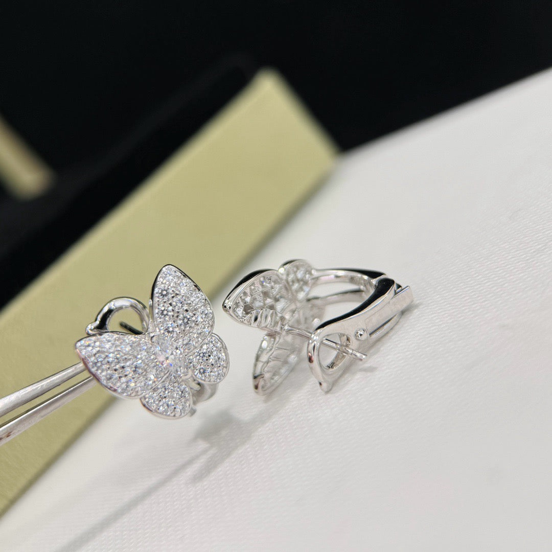 [⭐Glow]BUTTERFLY ALL DIAMOND EARRINGS