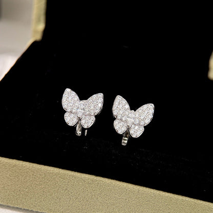 [⭐Glow]BUTTERFLY ALL DIAMOND EARRINGS