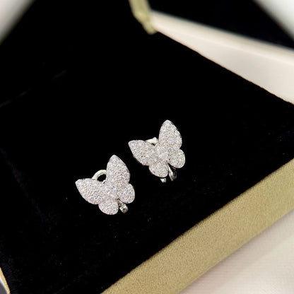 [⭐Glow]BUTTERFLY ALL DIAMOND EARRINGS