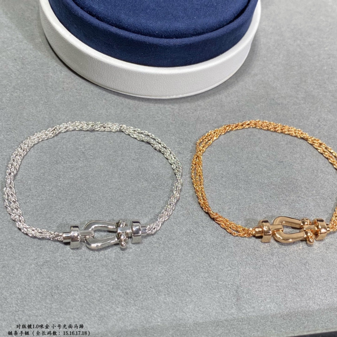 [⭐Glow]FORCE SMALL HORSESHOE  DIAMOND CHAIN ROPE BRACELET