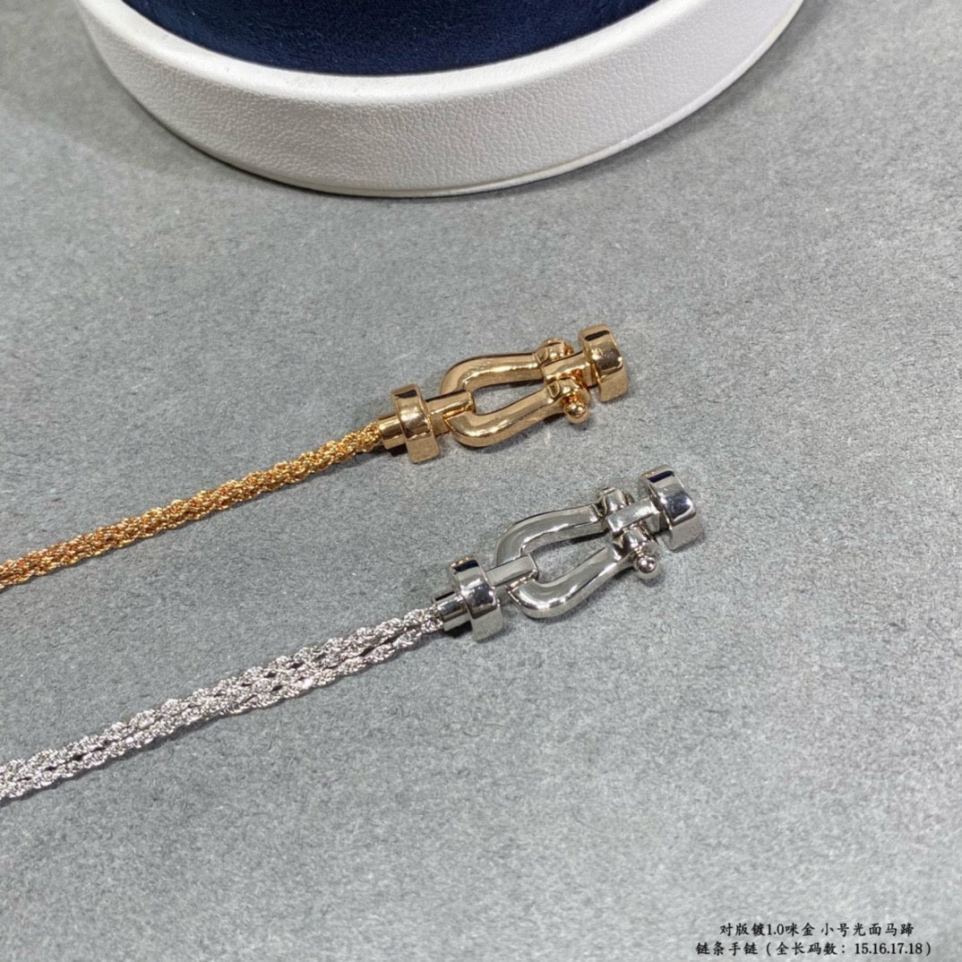[⭐Glow]FORCE SMALL HORSESHOE  DIAMOND CHAIN ROPE BRACELET