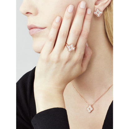 [⭐Glow]CLOVER 15MM DIAMOND SINGLE FLOWER NECKLACE