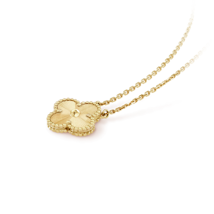 [⭐Glow]CLOVER 15MM LASER NECKLACE