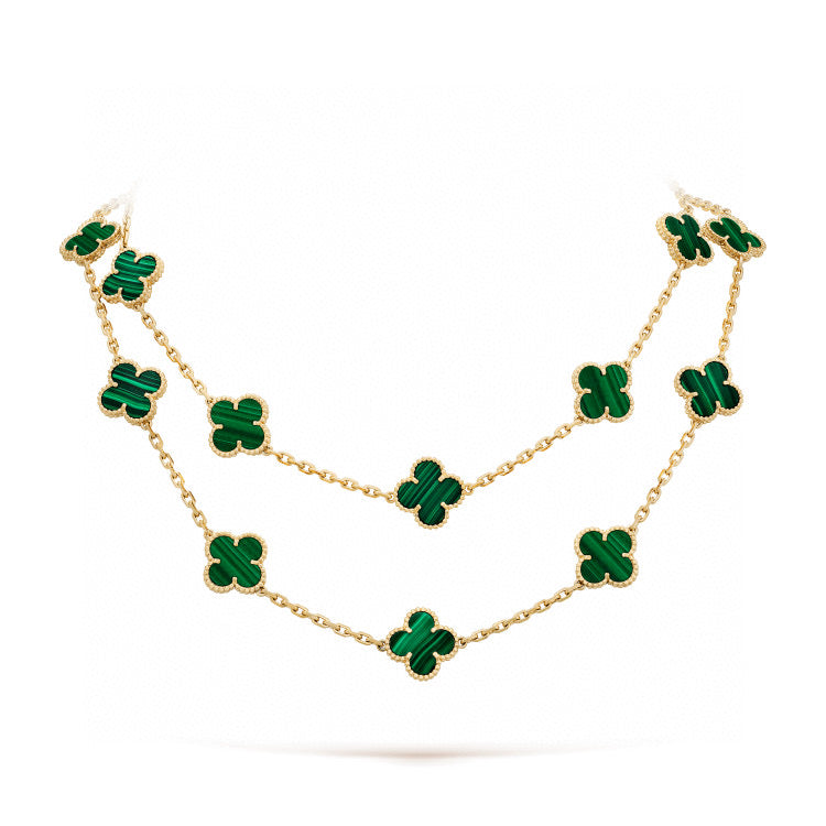 [⭐Glow]CLOVER 20 MOTIFS MALACHITE GOLD