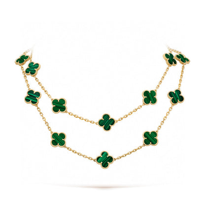 [⭐Glow]CLOVER 20 MOTIFS MALACHITE GOLD