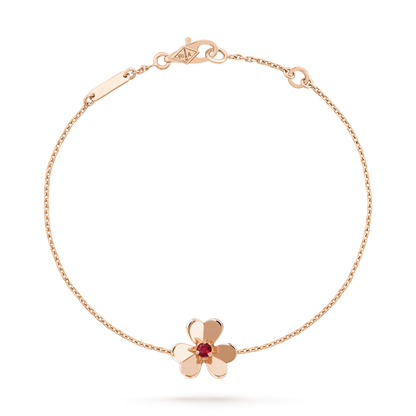 [⭐Glow]FRIVOLE GOLD FLOWER PINK MALACHITE BRACELET