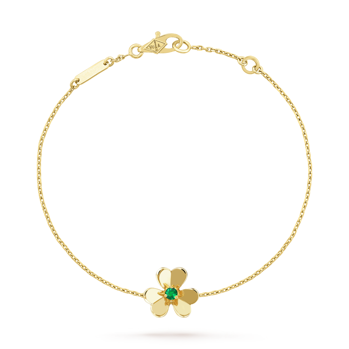 [⭐Glow]FRIVOLE GOLD FLOWER PINK MALACHITE BRACELET