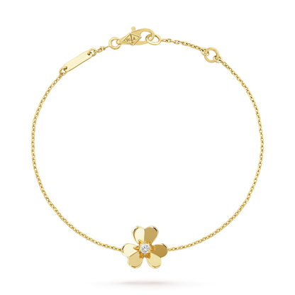 [⭐Glow]FRIVOLE GOLD FLOWER PINK MALACHITE BRACELET
