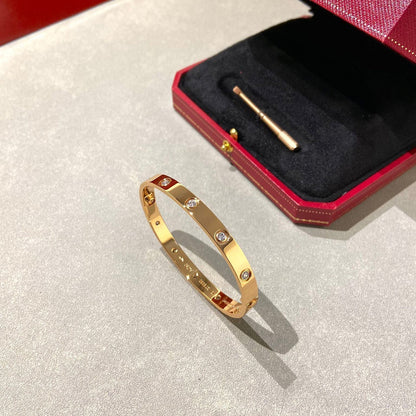 [⭐Glow]LOVE BRACELET 6.1MM 10 DIAMONDS