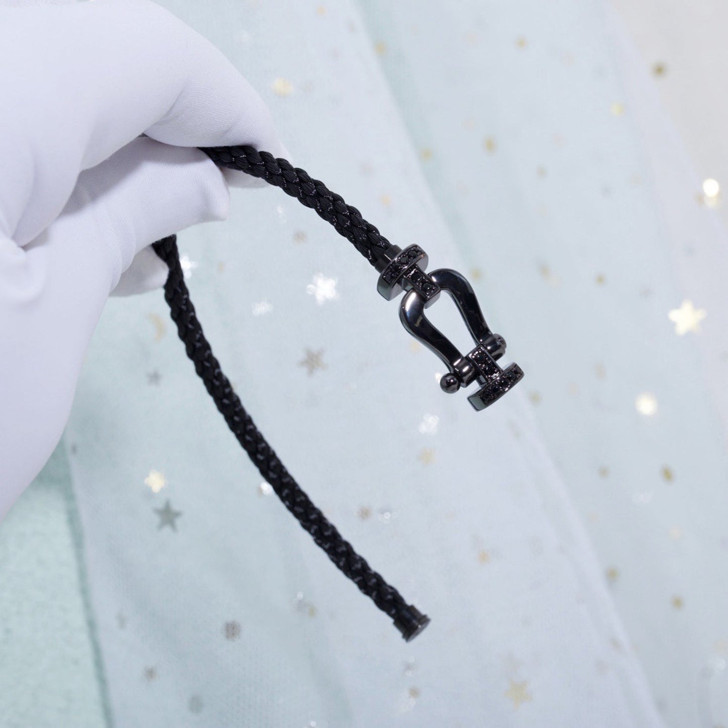 [⭐Glow]FORCE LARGE SERIES HORSESHOE BLACK SAMURAI BRACELET