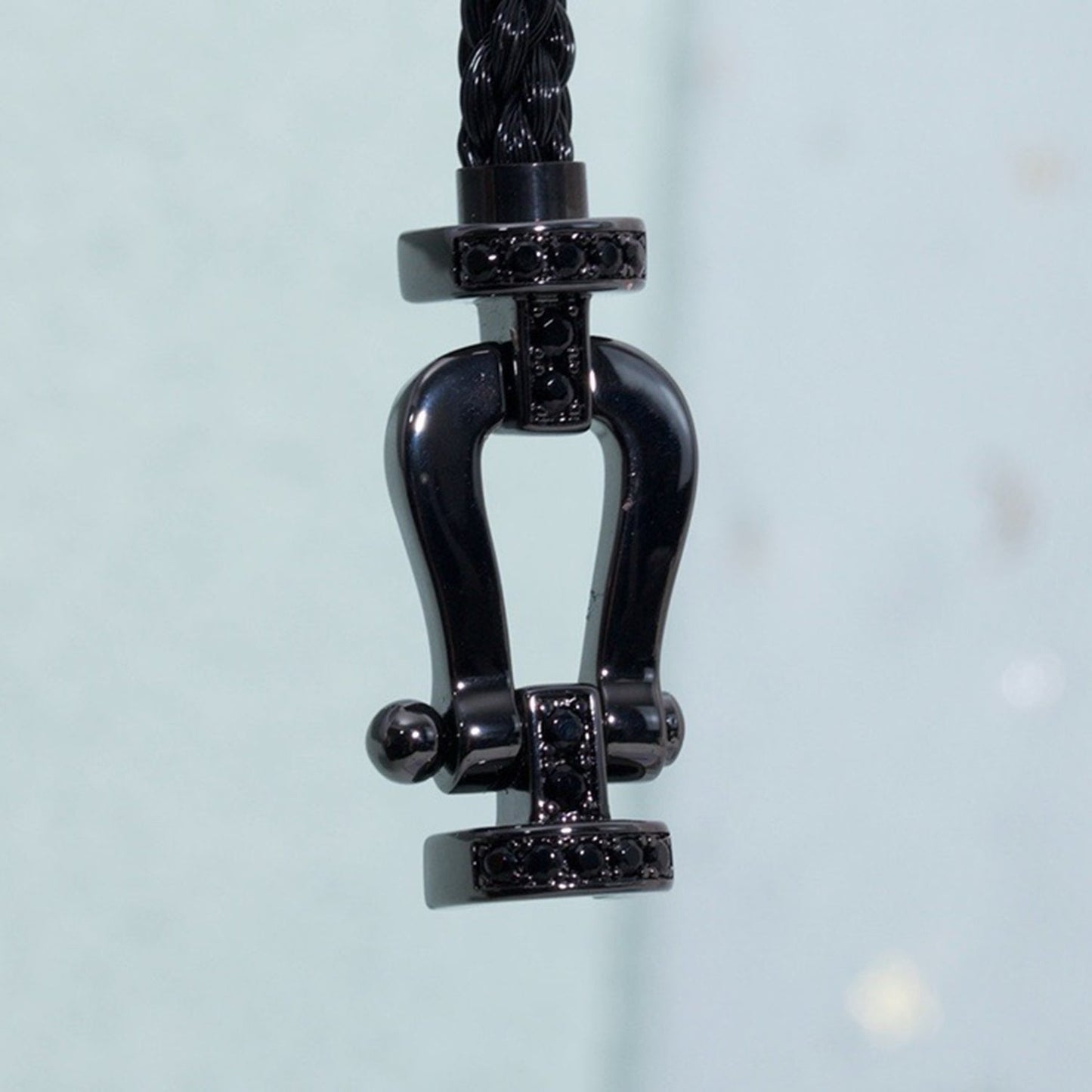 [⭐Glow]FORCE LARGE SERIES HORSESHOE BLACK SAMURAI BRACELET