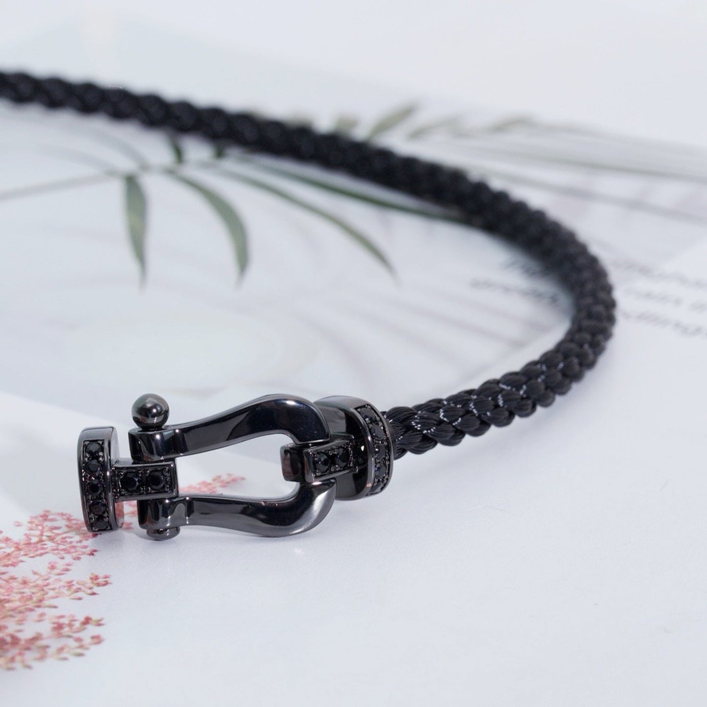 [⭐Glow]FORCE LARGE SERIES HORSESHOE BLACK SAMURAI BRACELET