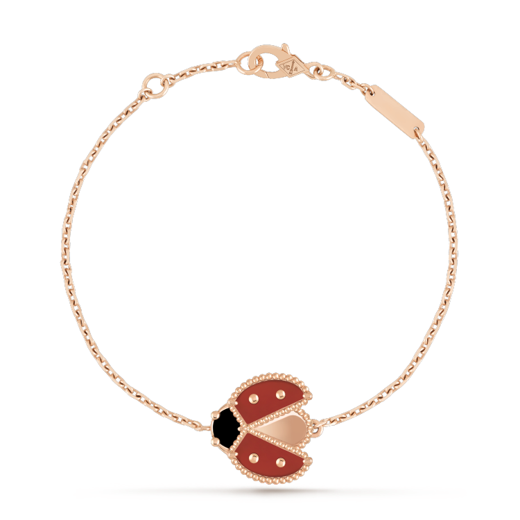 [⭐Glow]LUCKY SPRING 1 MOTIF PINK GOLD BRACELET