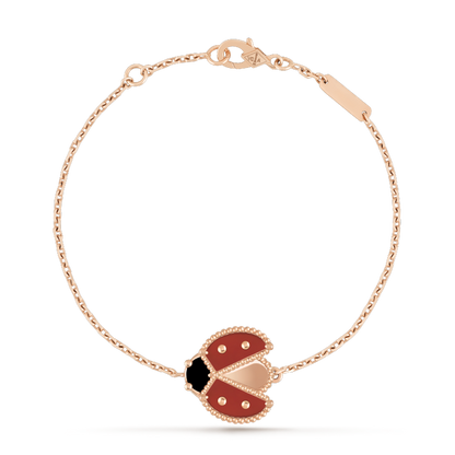 [⭐Glow]LUCKY SPRING 1 MOTIF PINK GOLD BRACELET