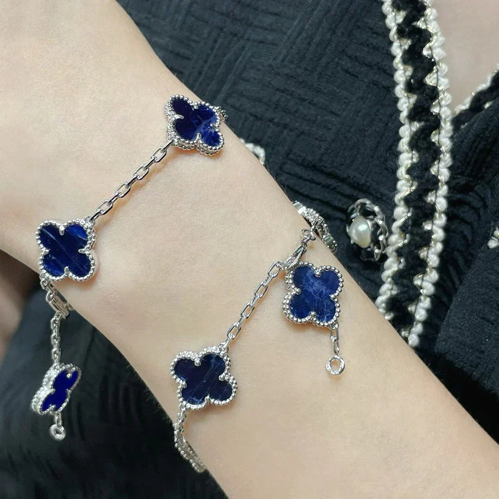 [⭐Glow]CLOVER 5 MOTIF PIETERSITE BRACELET COLLECTION