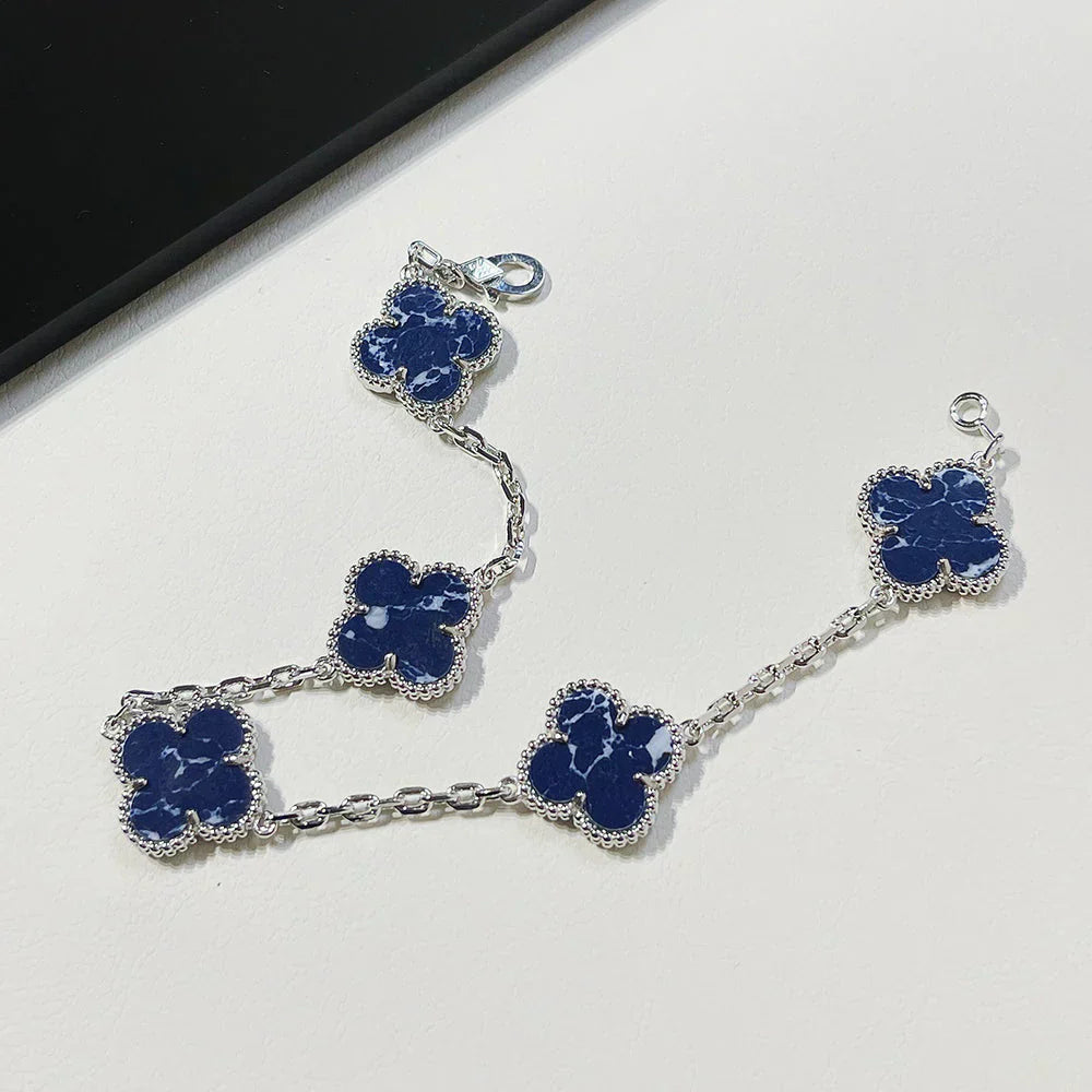 [⭐Glow]CLOVER 5 MOTIF PIETERSITE BRACELET COLLECTION