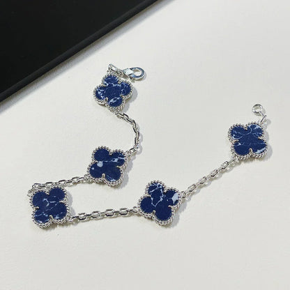 [⭐Glow]CLOVER 5 MOTIF PIETERSITE BRACELET COLLECTION