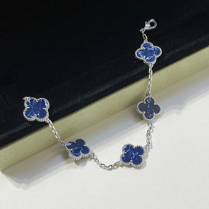 [⭐Glow]CLOVER 5 MOTIF PIETERSITE BRACELET COLLECTION