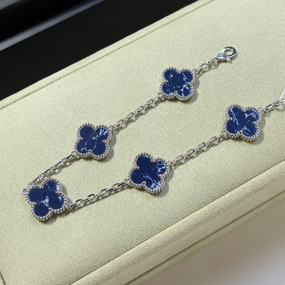 [⭐Glow]CLOVER 5 MOTIF PIETERSITE BRACELET COLLECTION