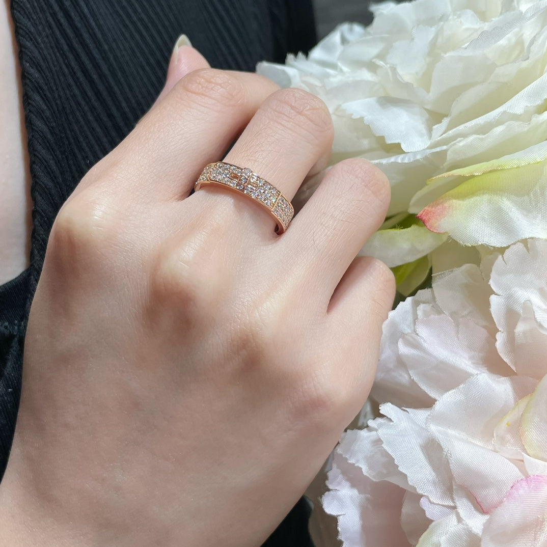 [⭐Glow]KELLY PINK GOLD DIAMOND RING