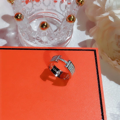 [⭐Glow]H RING FULL DIAMOND