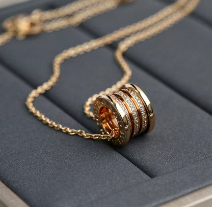 [⭐Glow]ZERO 1 PINK GOLD DIAMOND NECKLACE