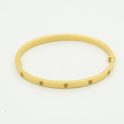 [⭐Glow]LOVE BRACELET 3.65MM 10 DIAMONDS