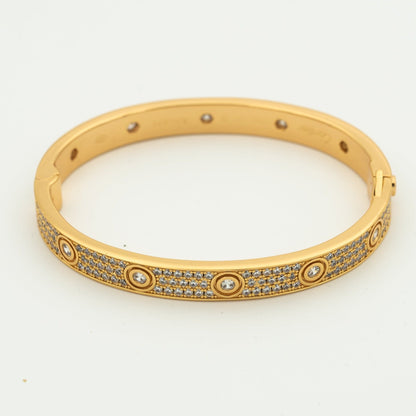 [⭐Glow]LOVE BRACELET 6.1MM DIAMOND-PAVED 10 BIG DIAMONDS