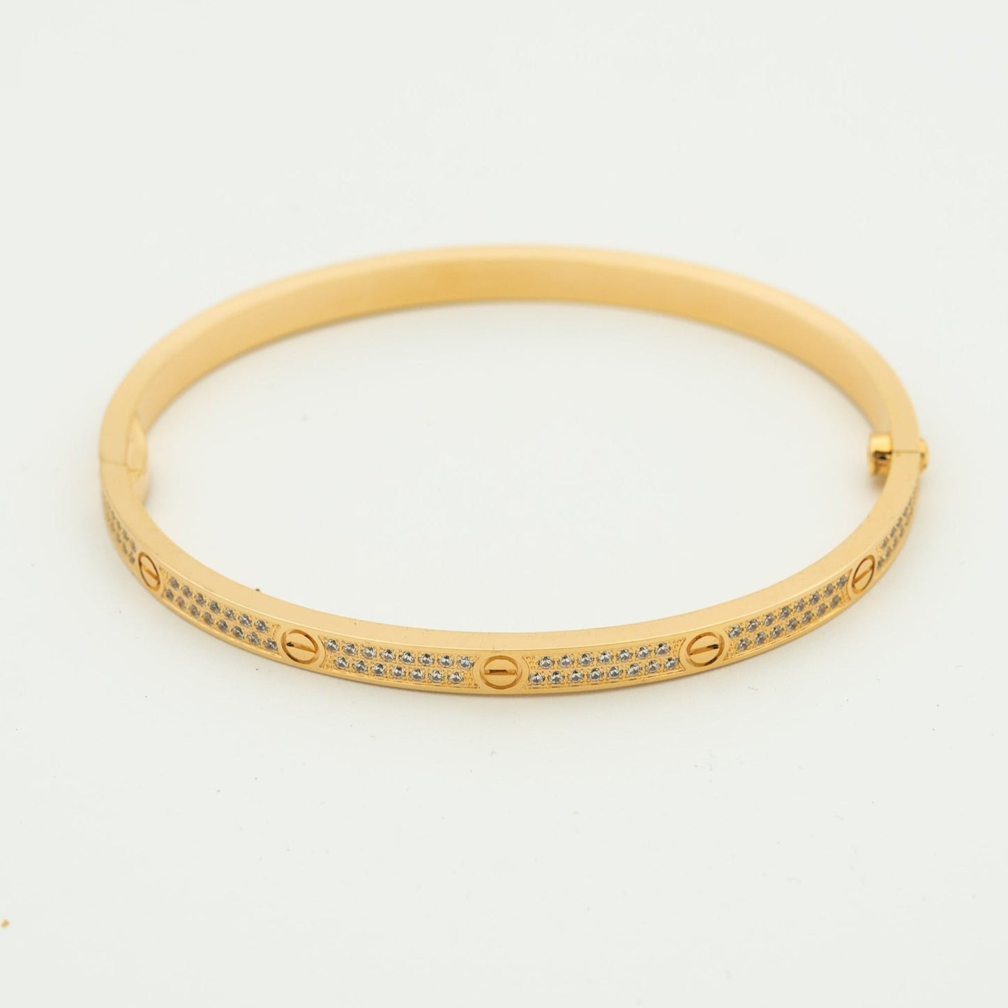 [⭐Glow]LOVE BRACELET 3.65MM DIAMOND-PAVED