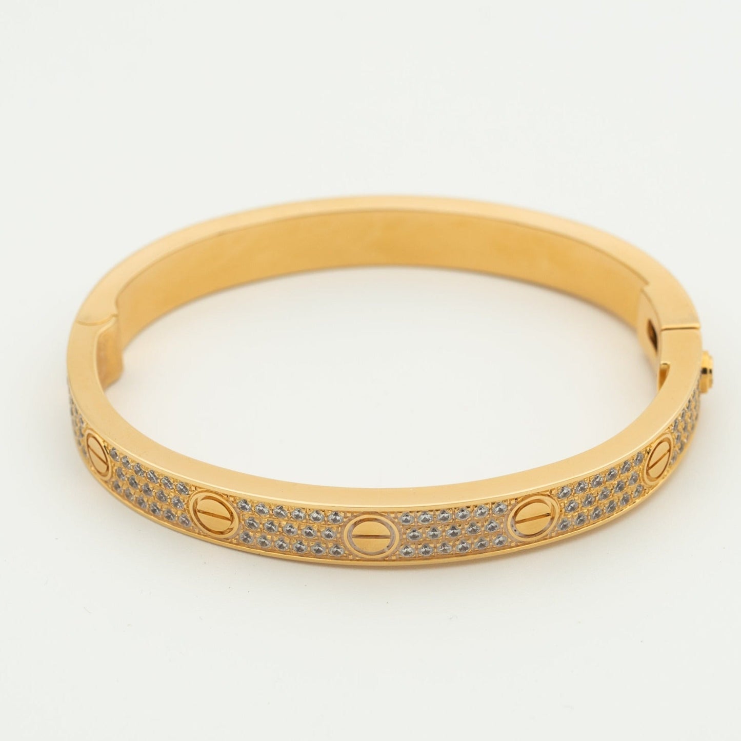 [⭐Glow]LOVE BRACELET 6.1MM DIAMOND-PAVED