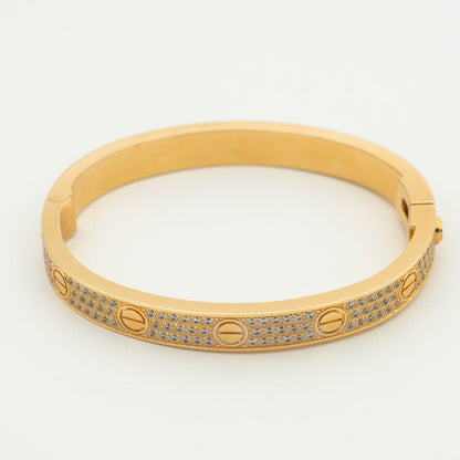 [⭐Glow]LOVE BRACELET 6.1MM DIAMOND-PAVED