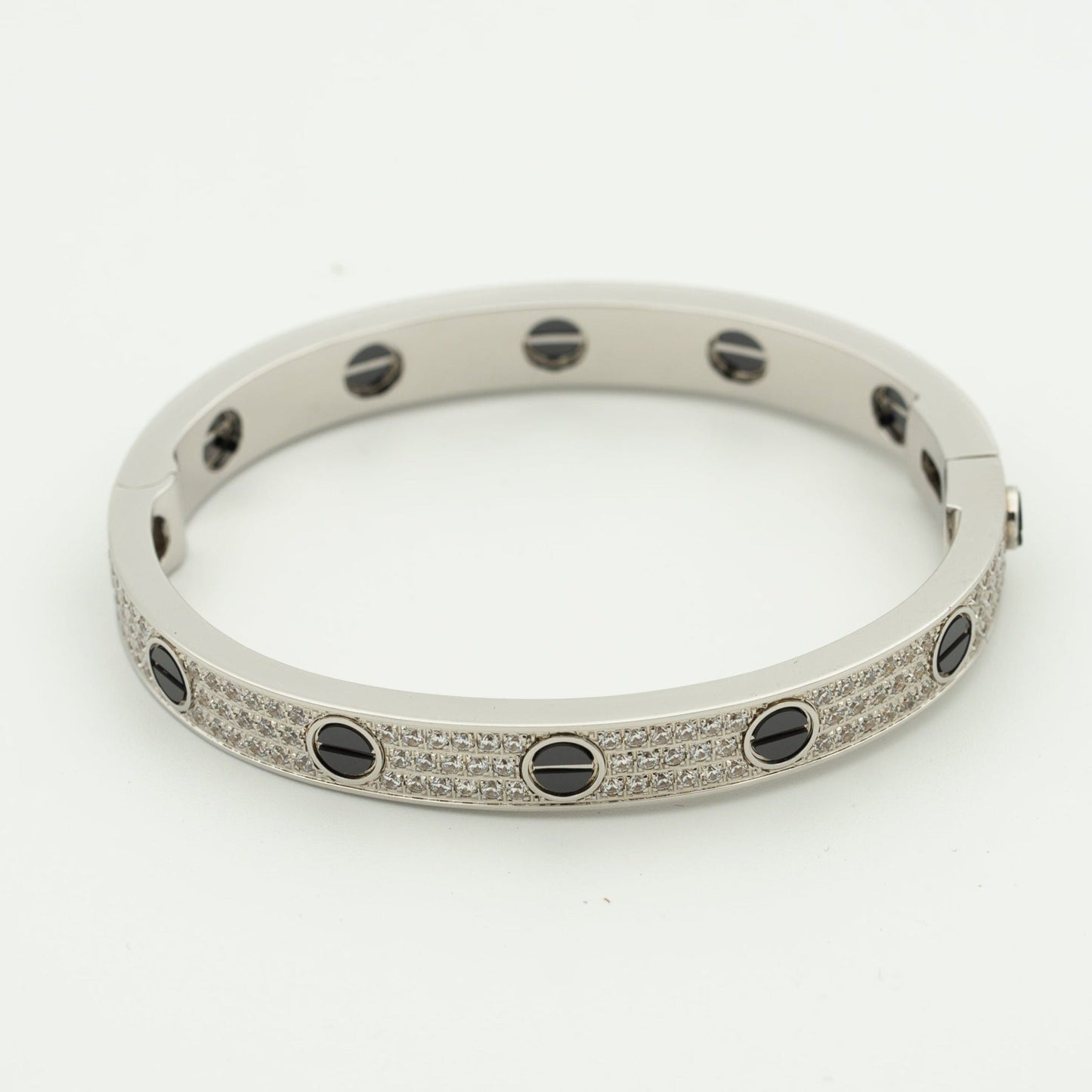 [⭐Glow]LOVE BRACELET 6.1MM DIAMOND-PAVED CERAMIC