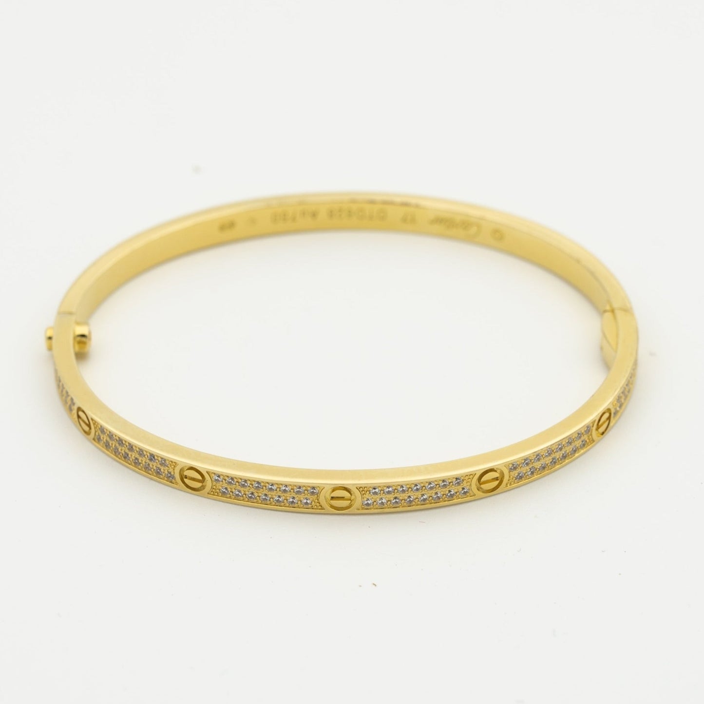 [⭐Glow]LOVE BRACELET 3.65MM DIAMOND-PAVED