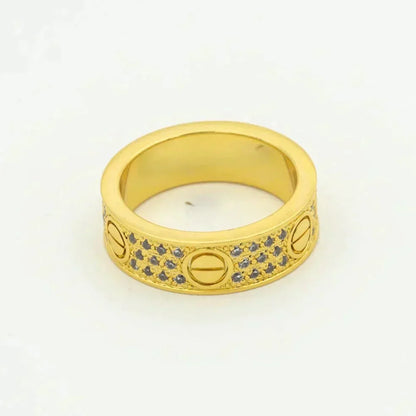 [⭐Glow]LOVE RING 5.5MM DIAMONDS PAVED