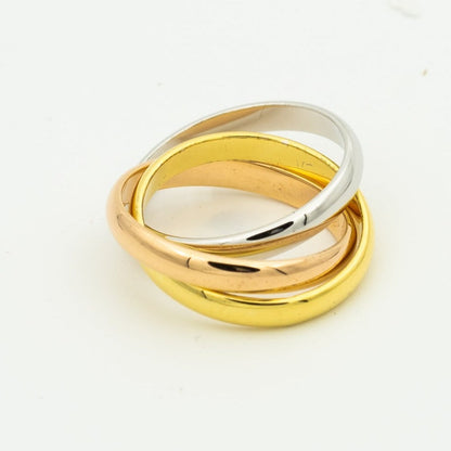 [⭐Glow Jewelry]TRINITY RING GOLD PINK GOLD SILVER