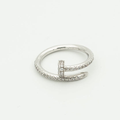 [⭐Glow]JUSTE RING 1.8MM SILVER DIAMONDS