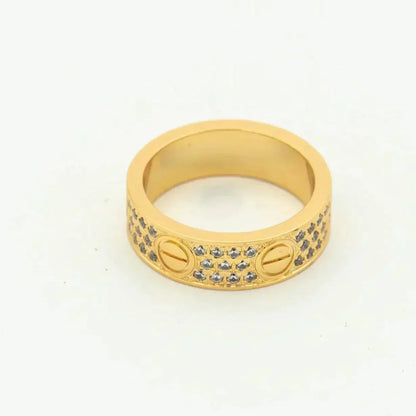 [⭐Glow]LOVE RING 5.5MM DIAMONDS PAVED