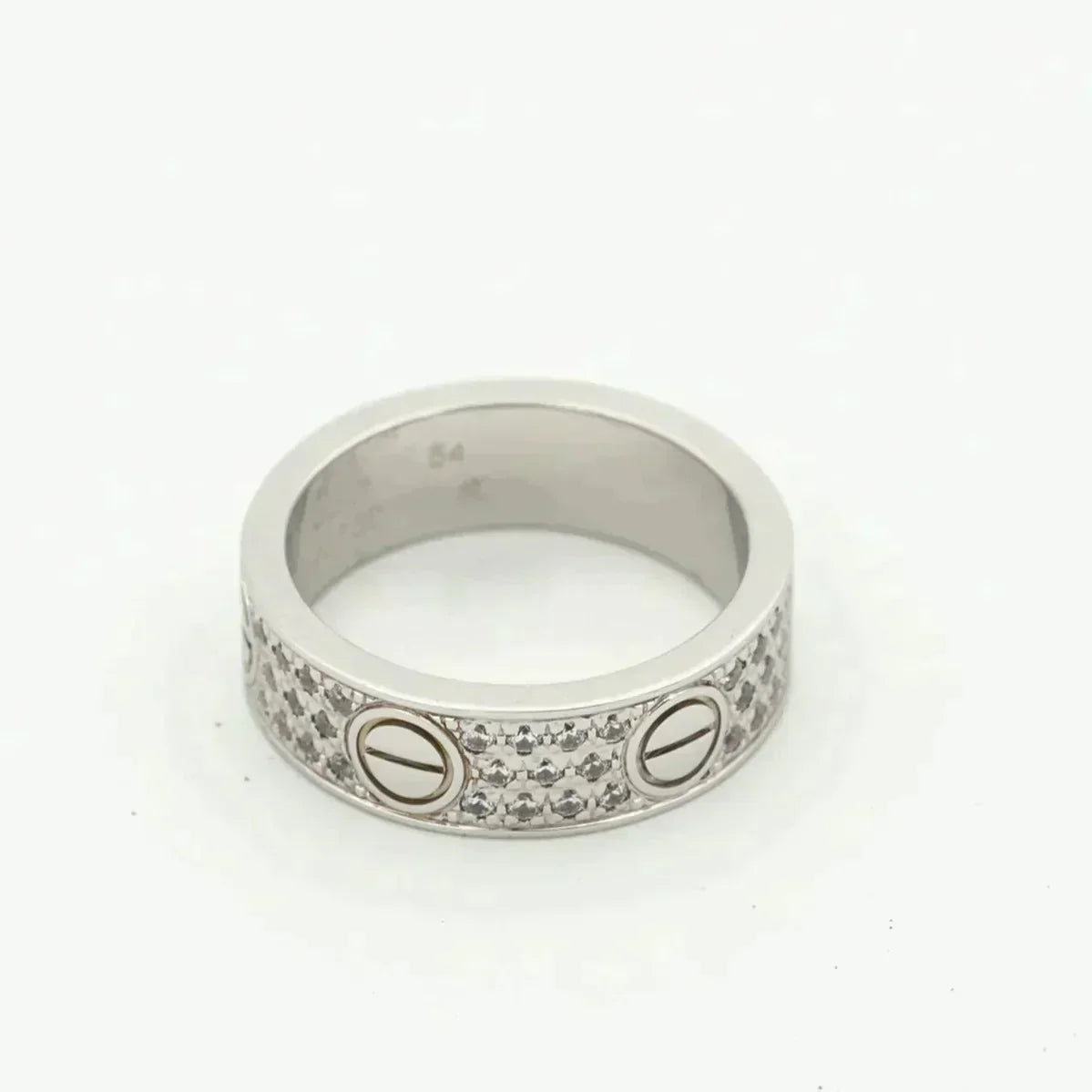 [⭐Glow]LOVE RING 5.5MM DIAMONDS PAVED
