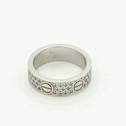 [⭐Glow]LOVE RING 5.5MM DIAMONDS PAVED