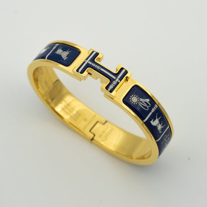 [⭐Glow]H BRACELET BLUE CERAMIC