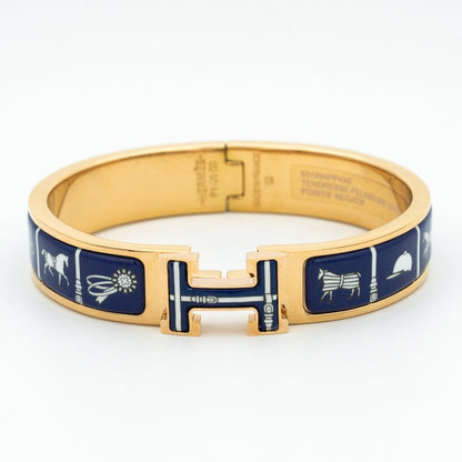 [⭐Glow]H BRACELET BLUE CERAMIC