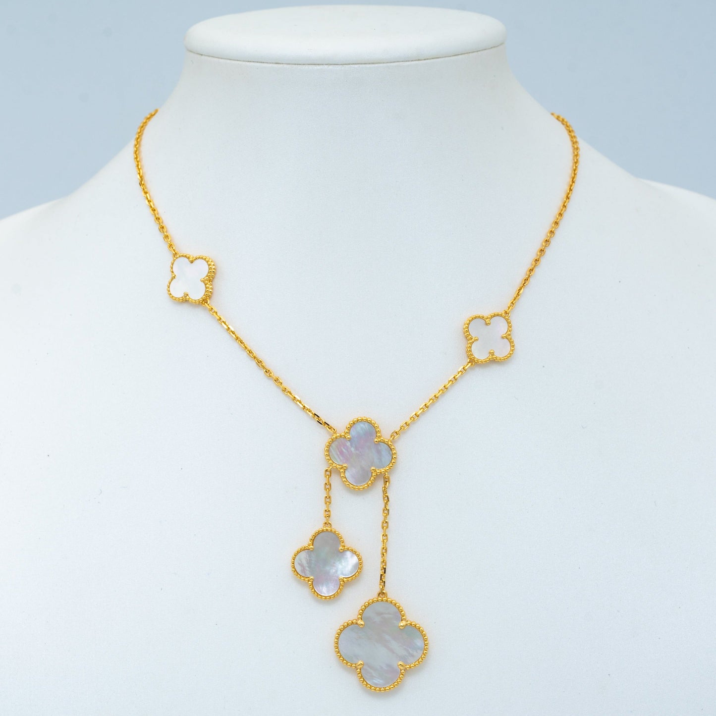 [⭐Glow]CLOVER MOTHER OF PEARL NECKLACE 6 MOTIF
