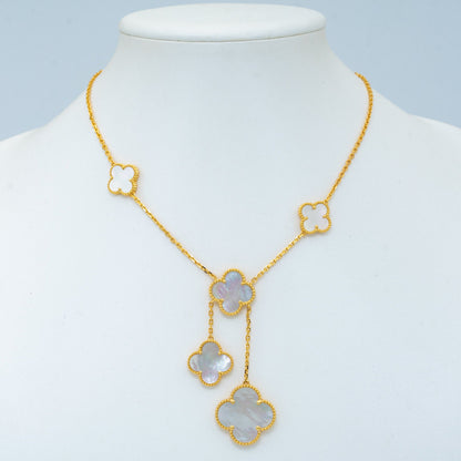 [⭐Glow]CLOVER MOTHER OF PEARL NECKLACE 6 MOTIF