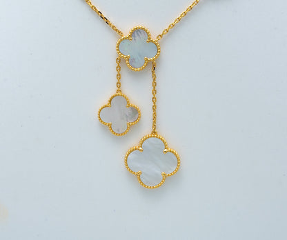 [⭐Glow]CLOVER MOTHER OF PEARL NECKLACE 6 MOTIF
