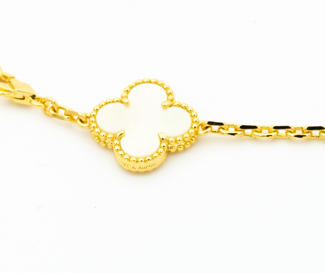 [⭐Glow]CLOVER BRACELET 5 MOTIFS ONYX MOP