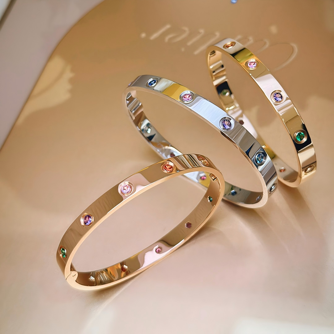 [⭐Glow] 2026 RAINBOW LOVE BRACELET 6.1MM  10 DIAMONDS